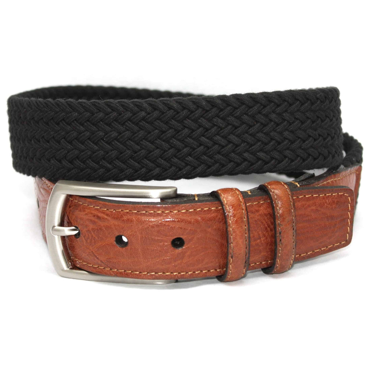 Italian Woven Cotton Stretch Belt by Torino Leather