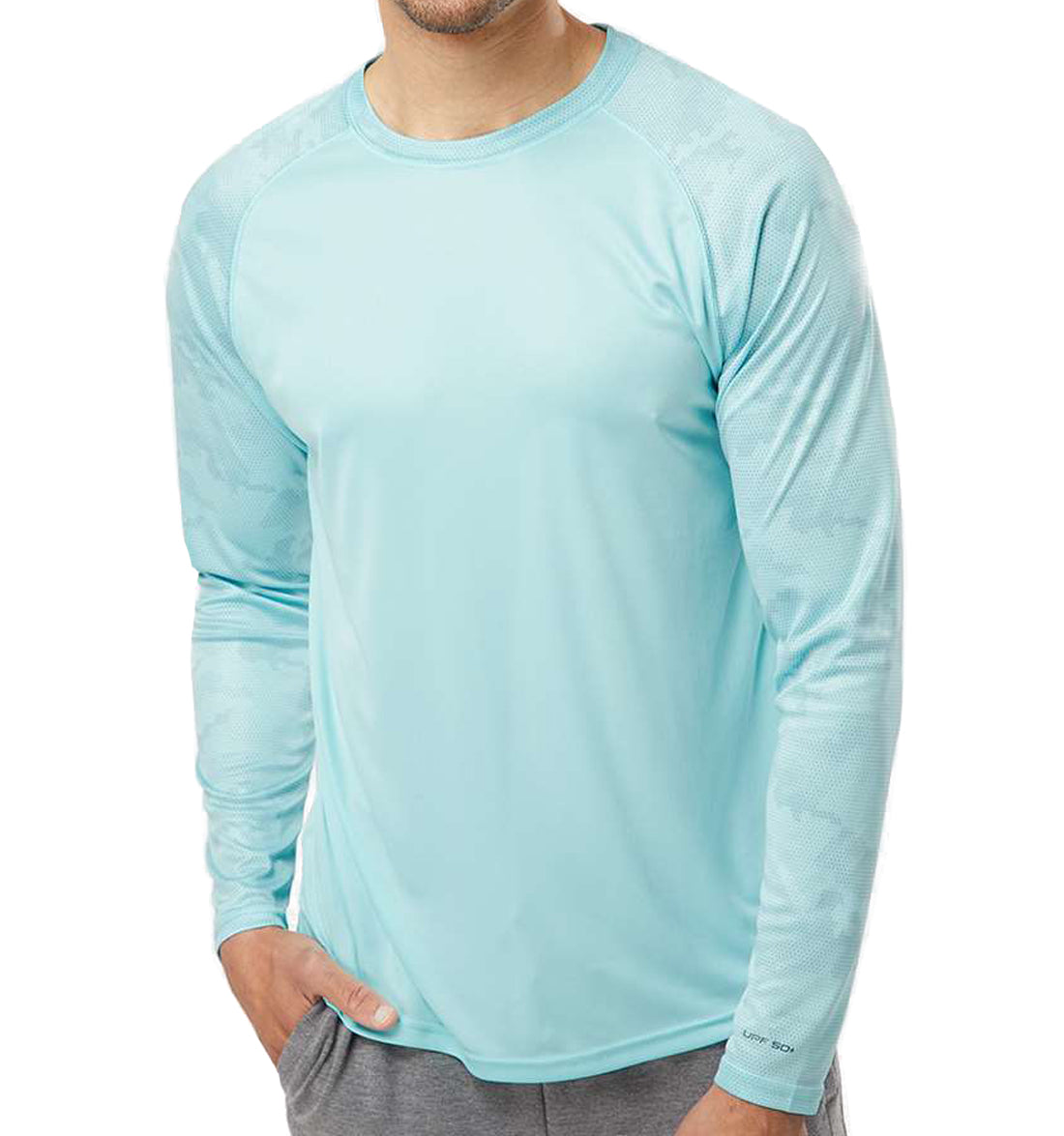 Cayman Camo Color Block Long Sleeve Performance Shirt by Paragon