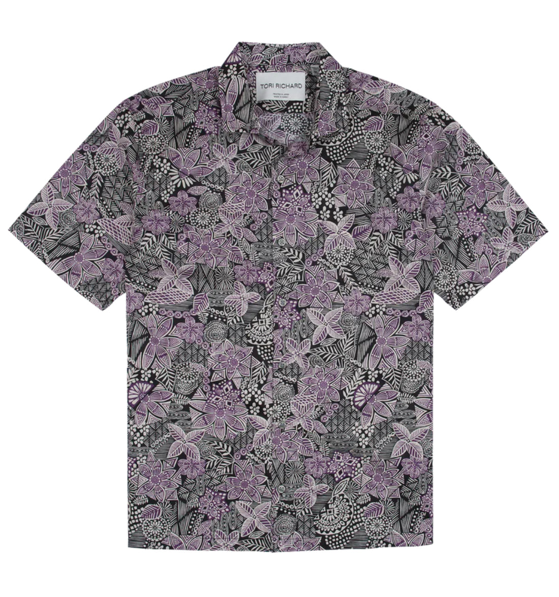 Batik Doodle Cotton Lawn Shirt by Tori Richard
