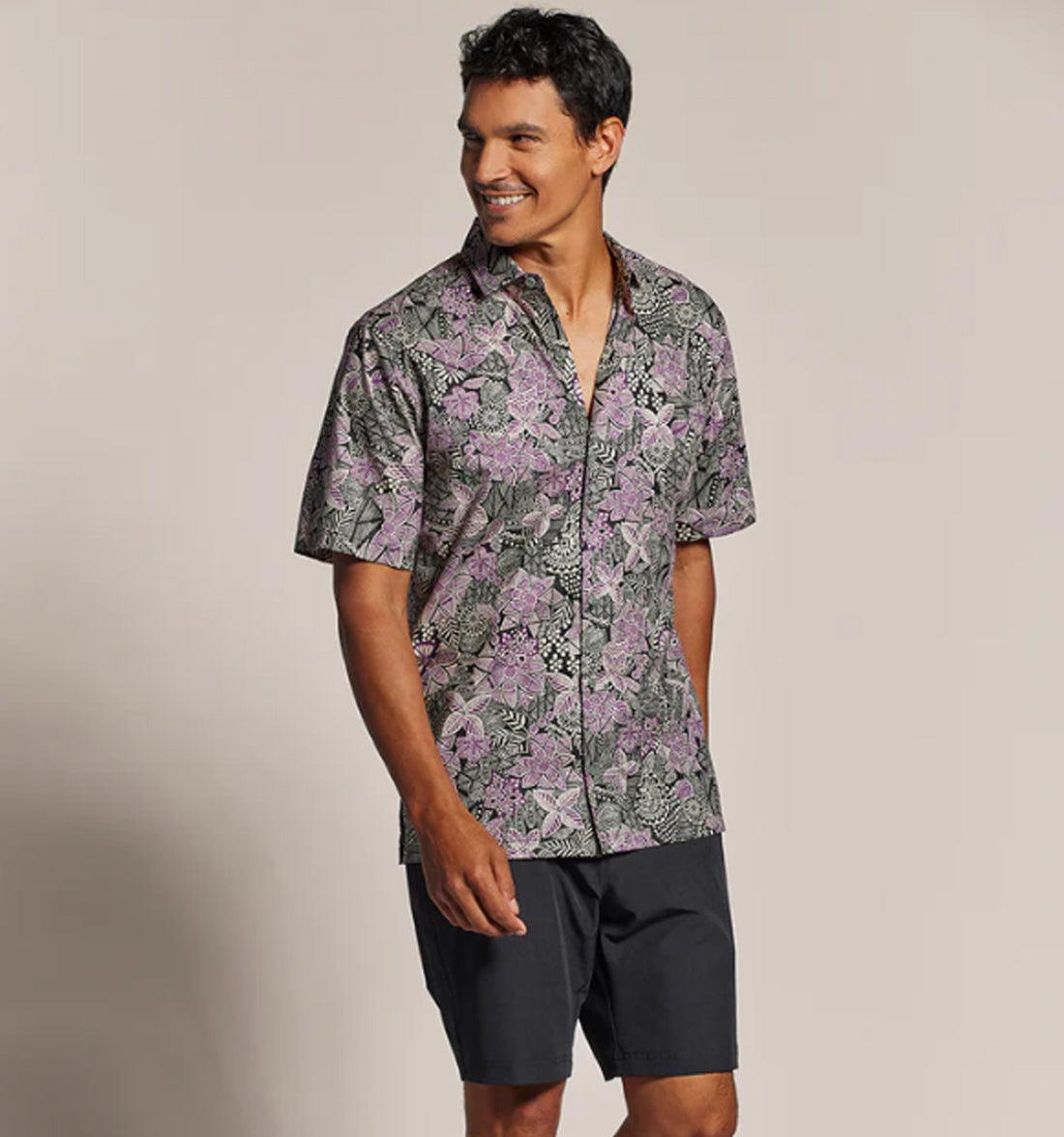 Batik Doodle Cotton Lawn Shirt by Tori Richard