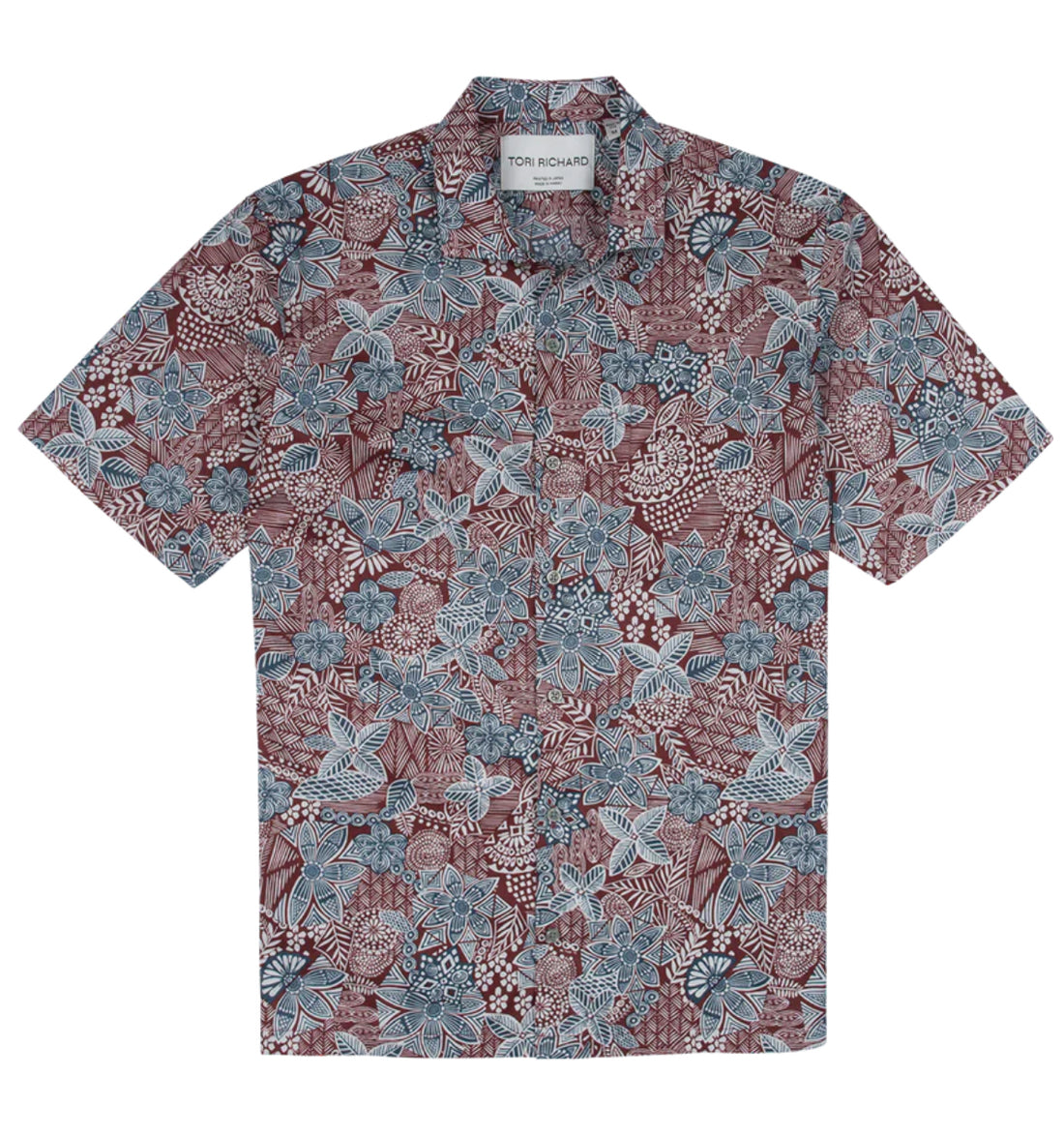 Batik Doodle Cotton Lawn Shirt by Tori Richard