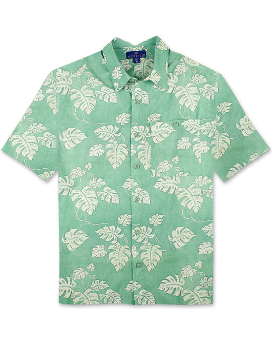 Batik Leaves Print Shirt by Weekender