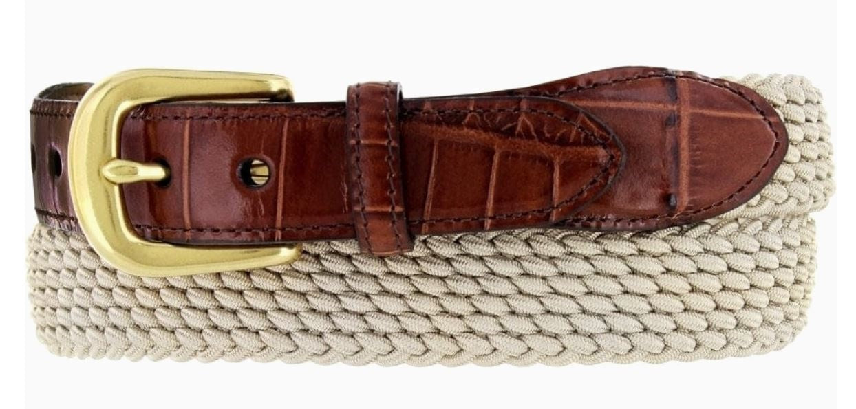 Beige Stretch Belt by Brighton
