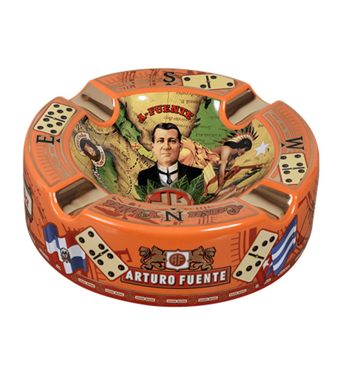 Arturo Fuente Round Ceramic "Hands of Time" Cigar Ashtray