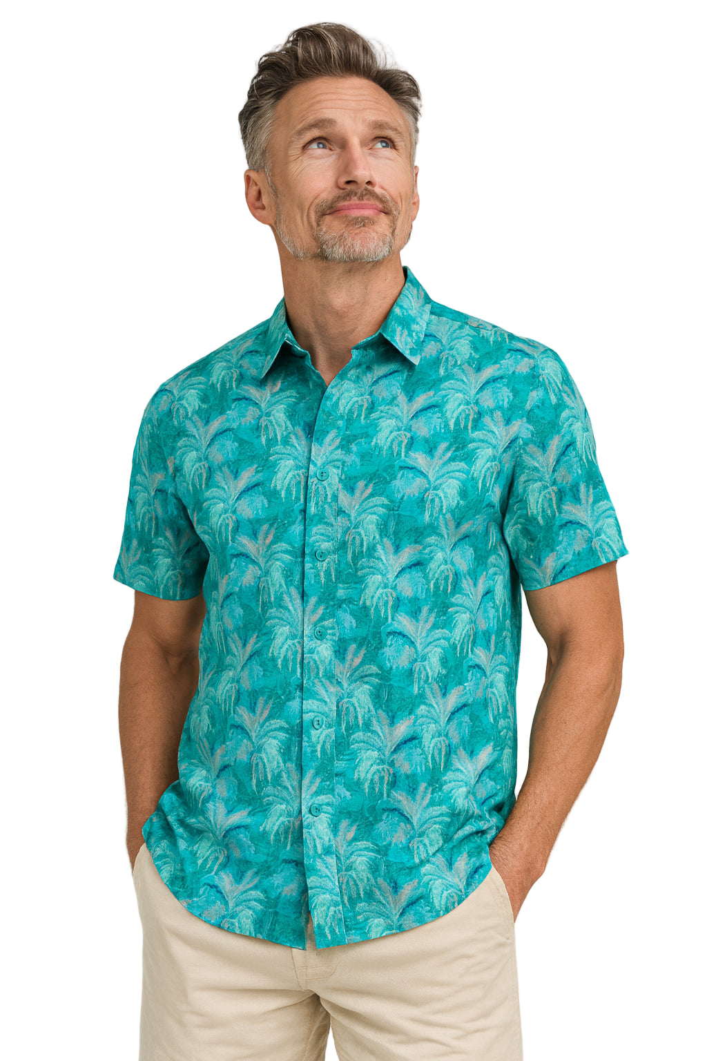Windy Palms Print Shirt by Weekender