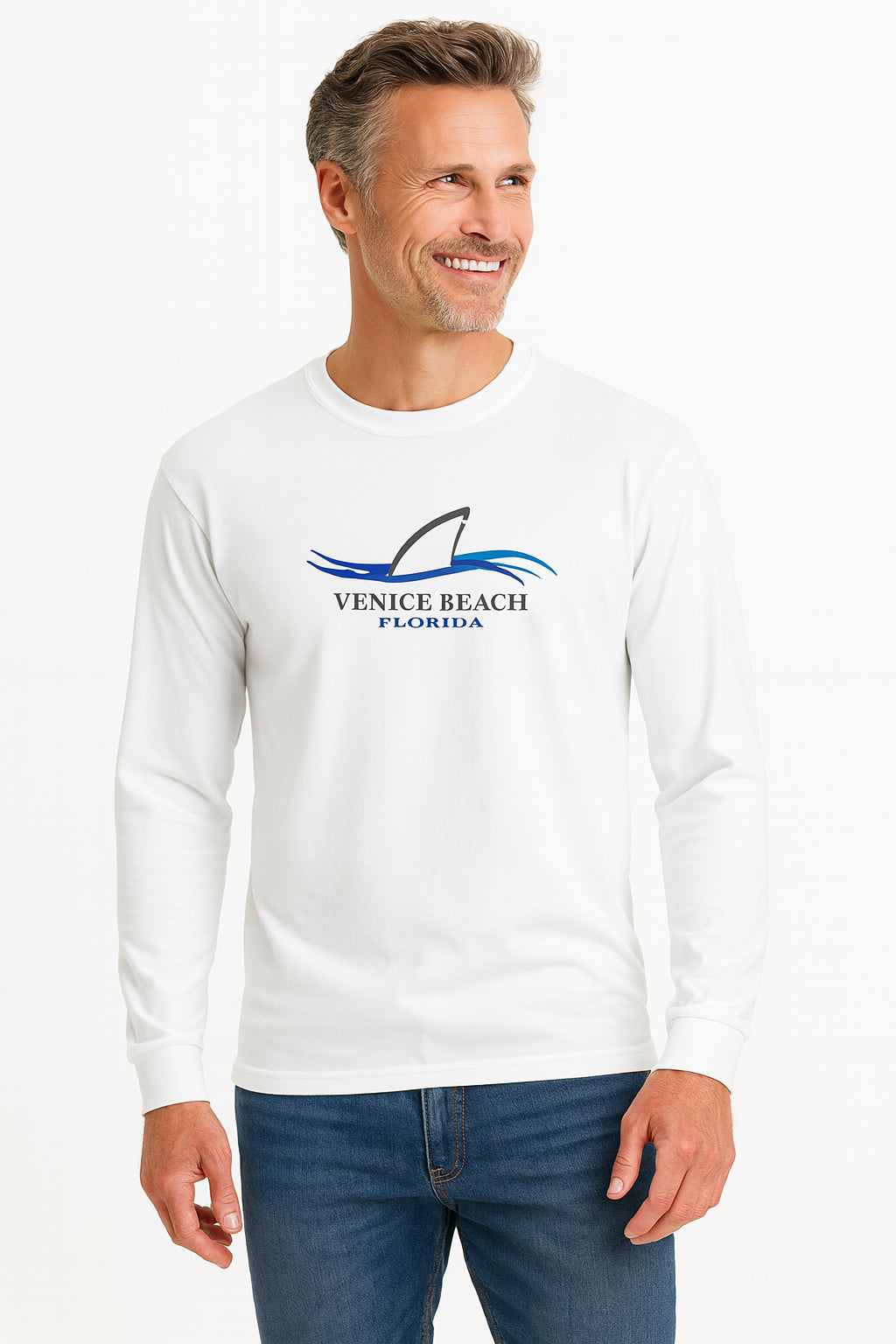 Venice Beach Shark Fin Long Sleeve Sun Protection Shirt