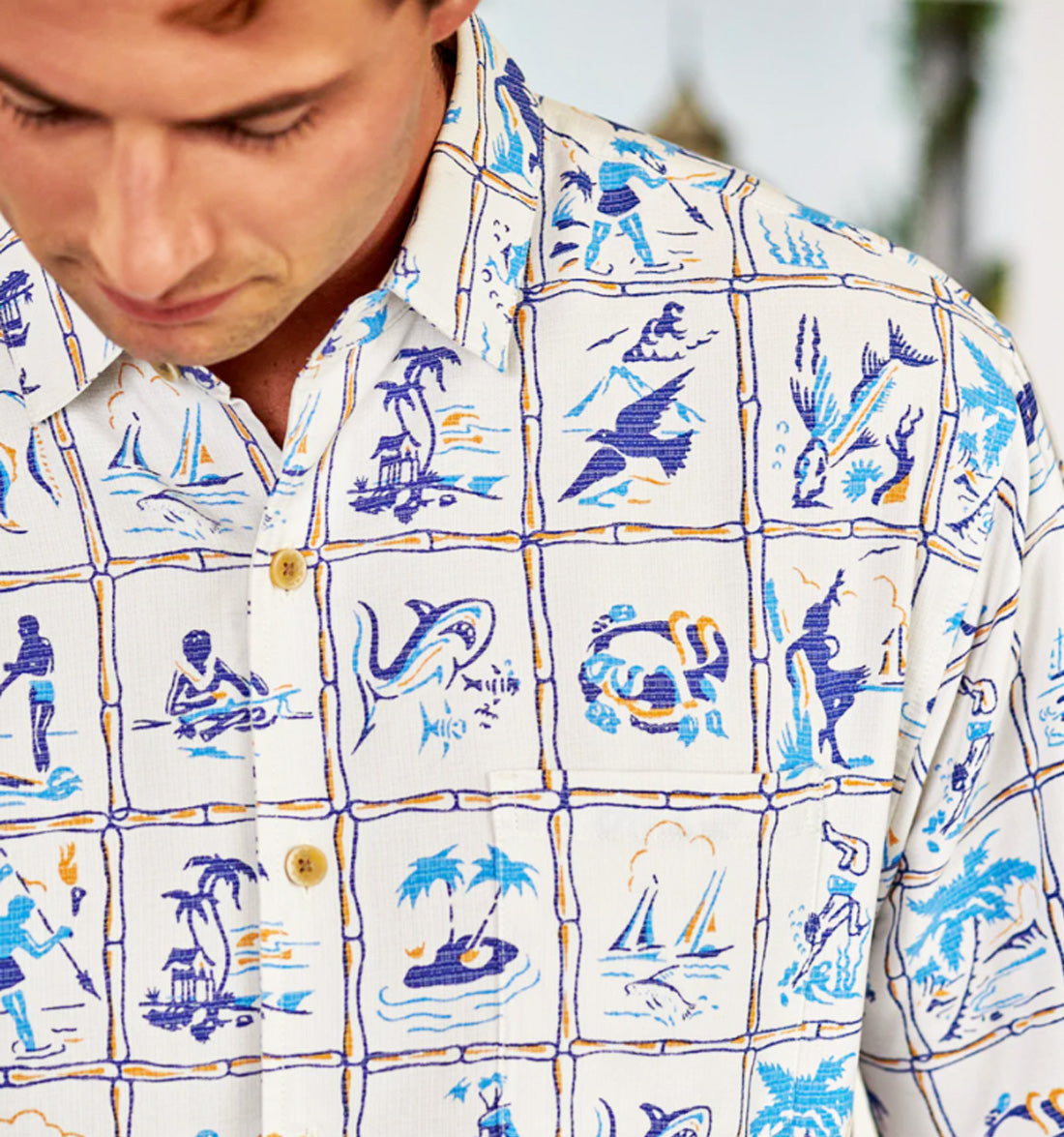 Island Scenes Hawaiian Shirt by Kahala