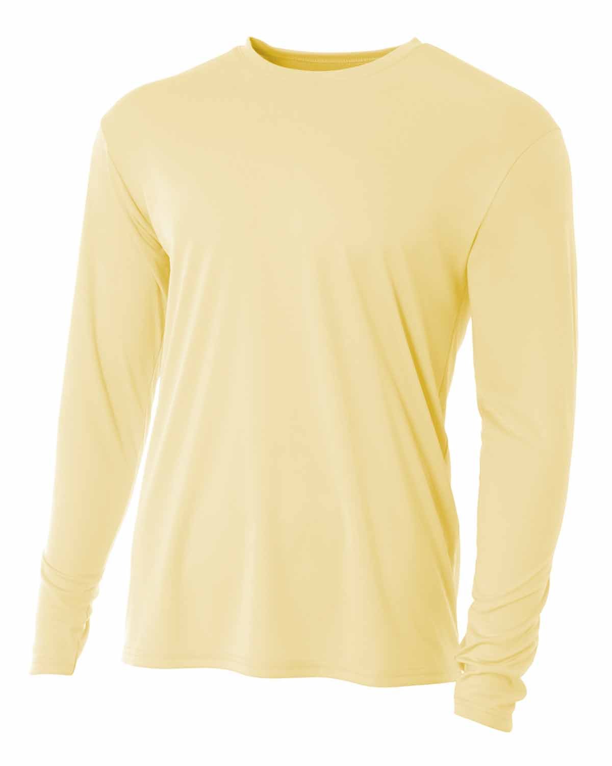 Men's Cooling Performance Long Sleeve Shirt by A4