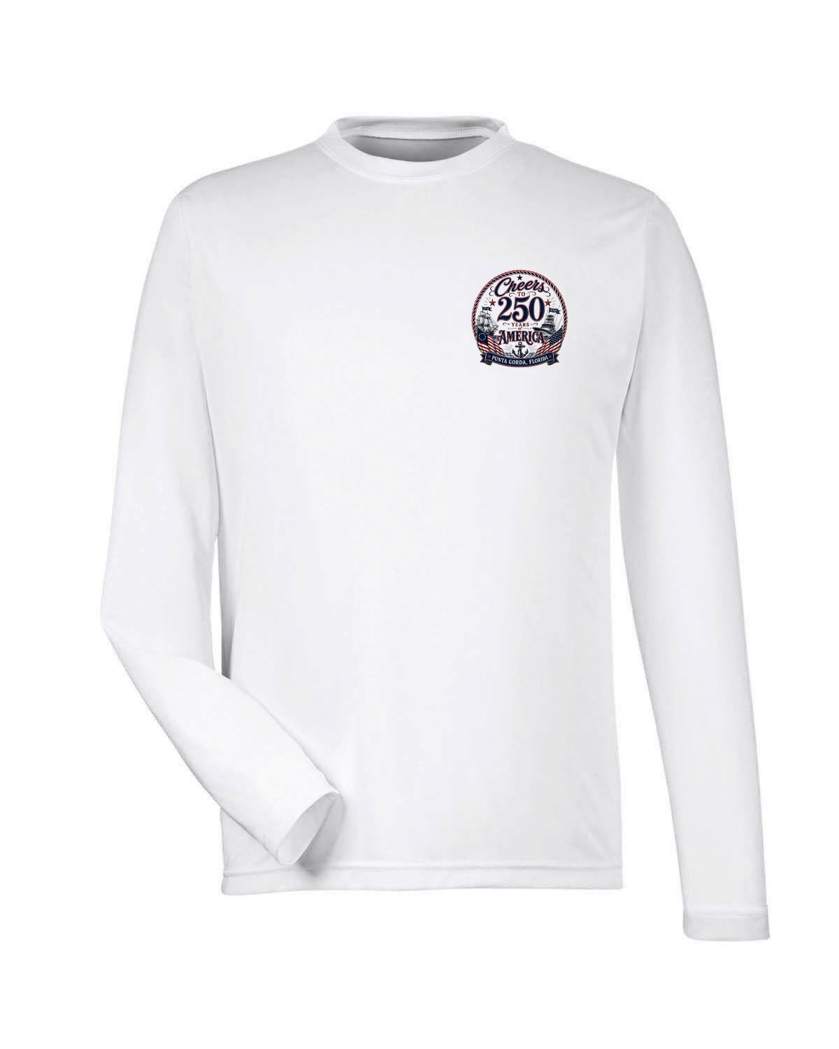 Punta Gorda Cheers to 250 Years America Long Sleeve Sun Protection Shirt