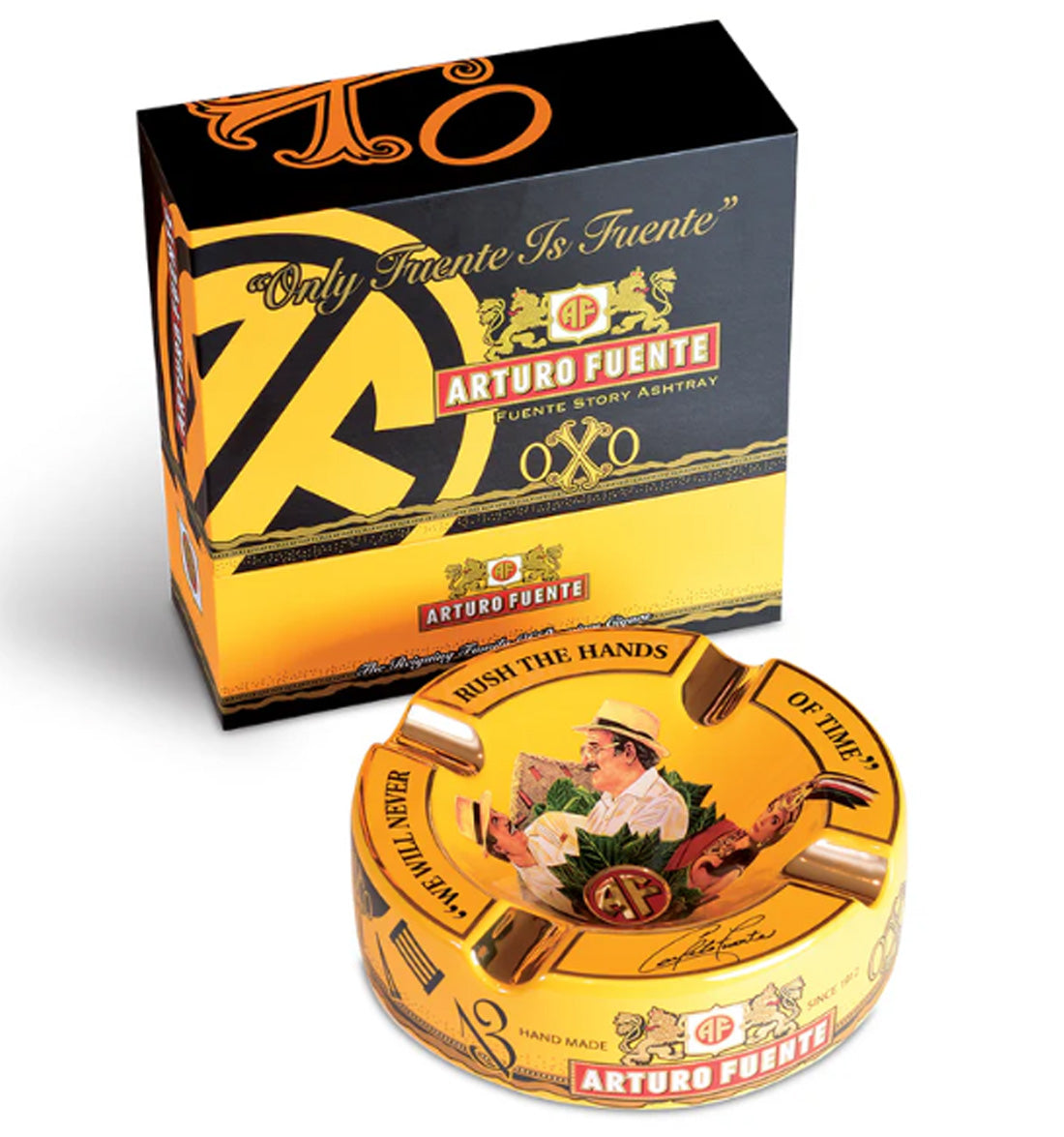 Arturo Fuente Round Ceramic "Hands of Time" Cigar Ashtray