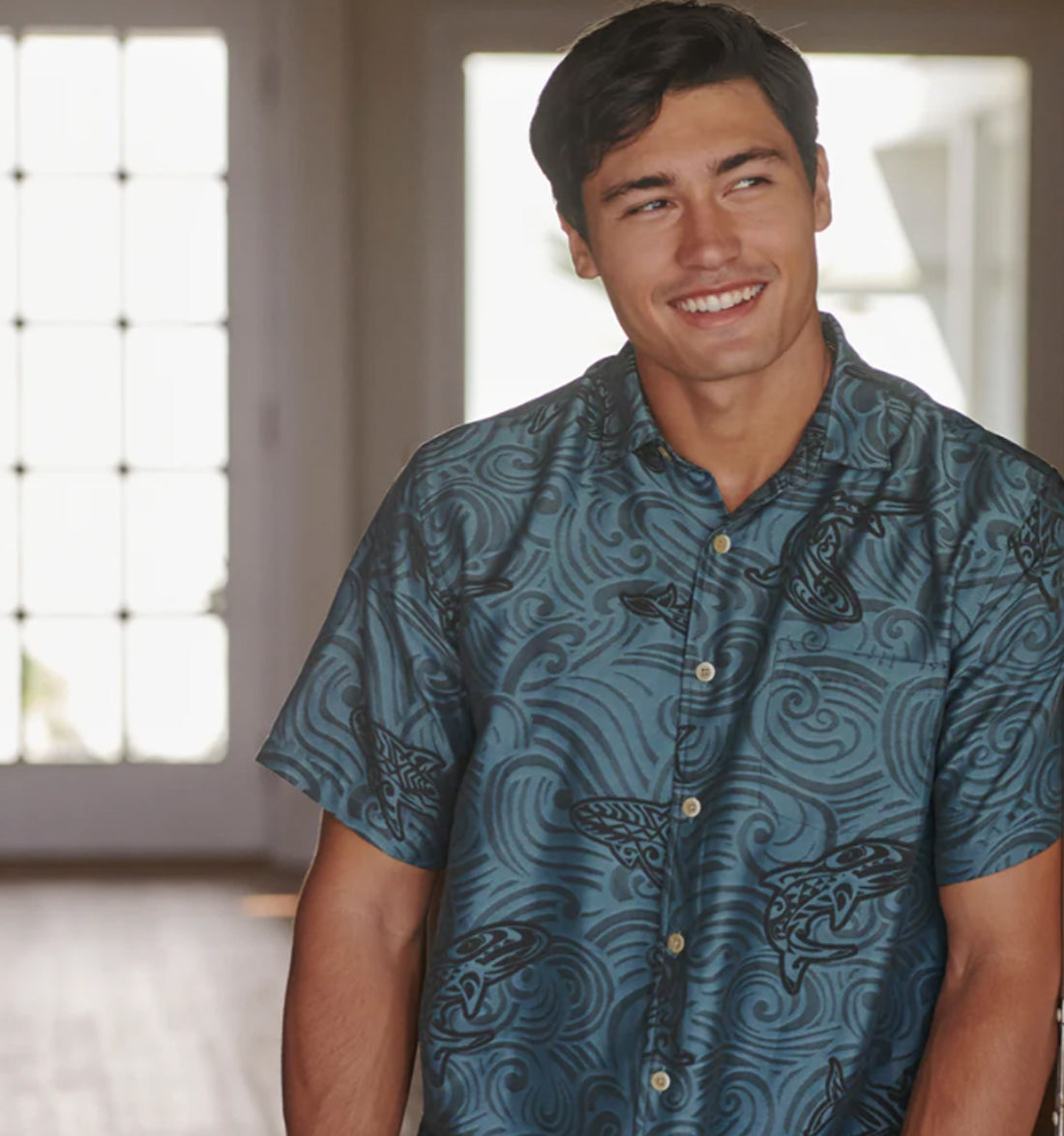 Shark Tribe Hawaiian Shirt by Kahala
