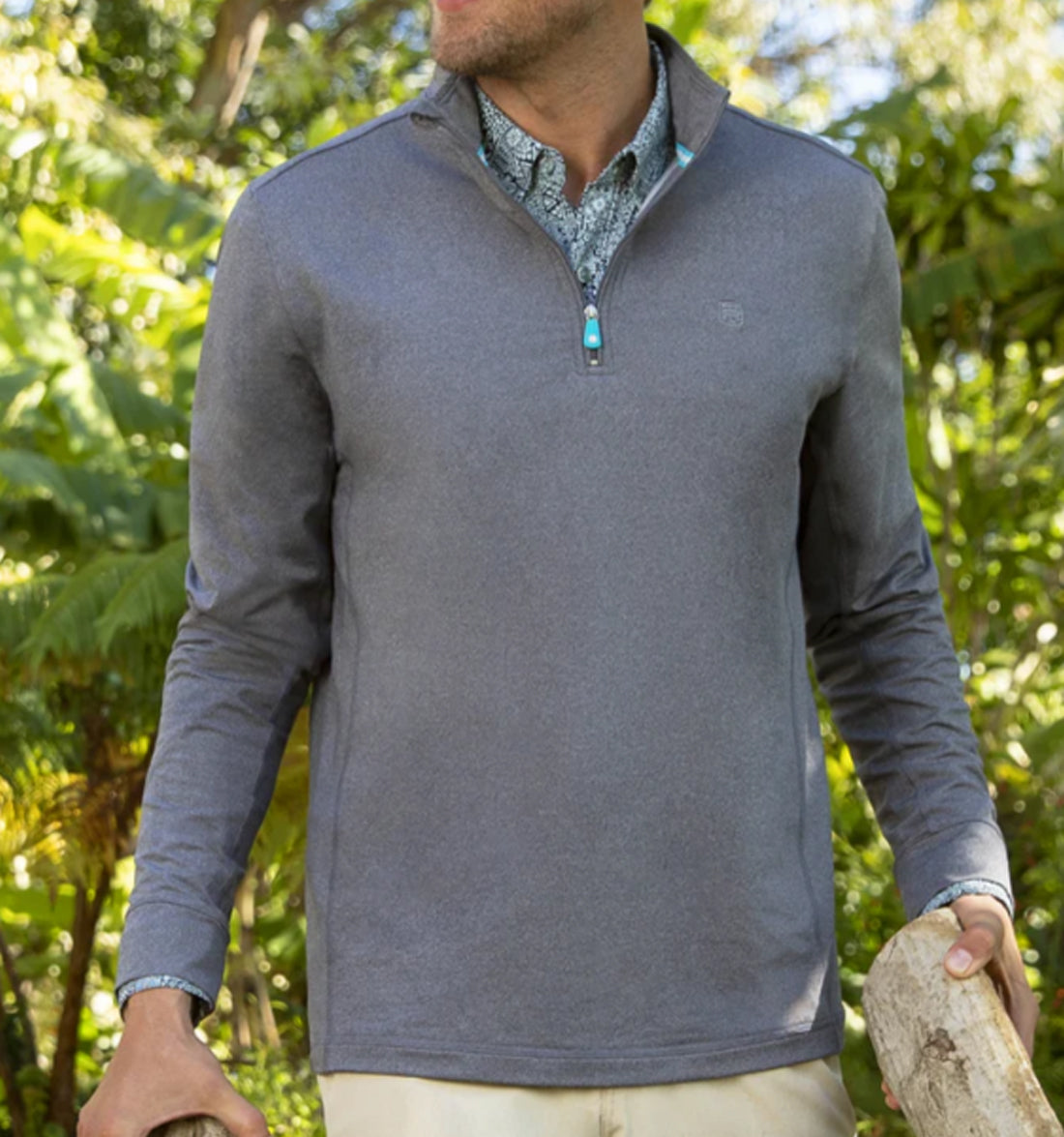 Shoreline Zip Pullover by Tori Richard