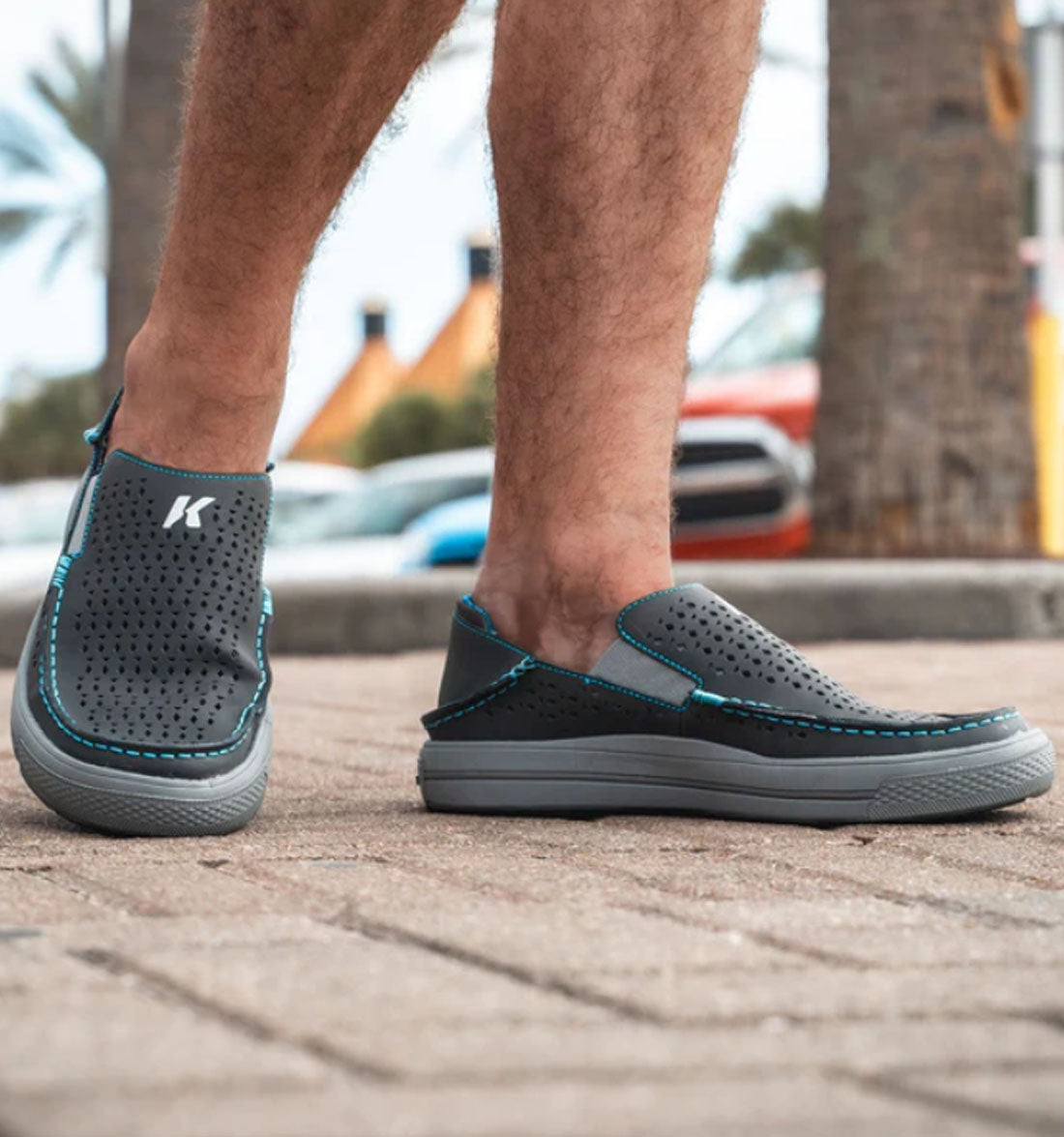 Fish-Moc Vented Leather Slip On Shoe by Korkers - Tarpon