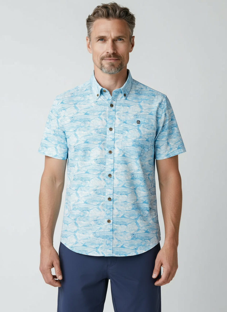 Tarponmania Short Sleeve Shirt by Hook & Tackle