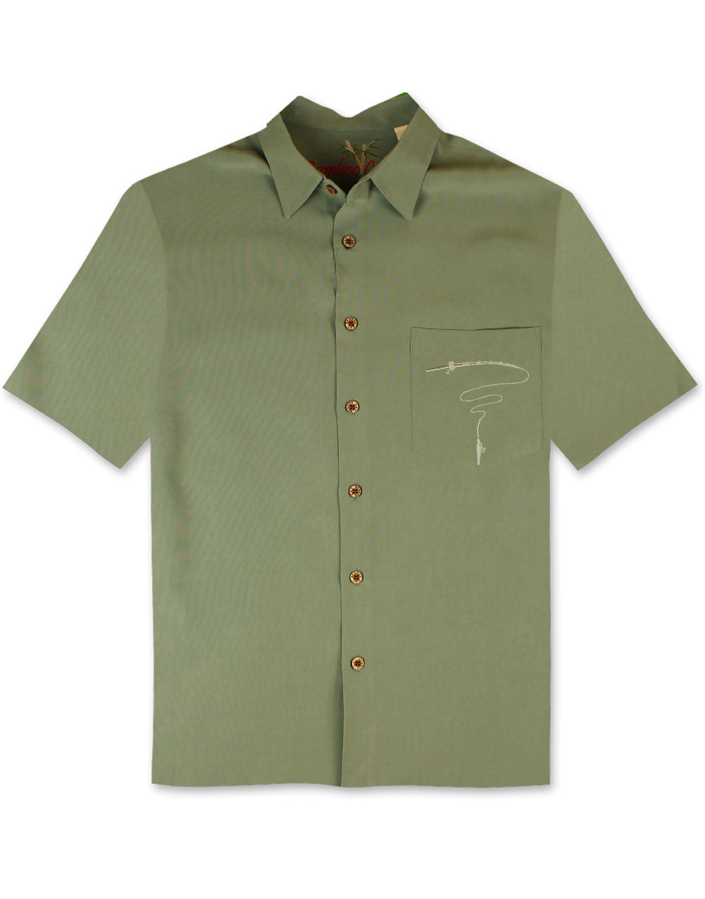 Fish N Chips Polynosic Camp Shirt by Bamboo Cay