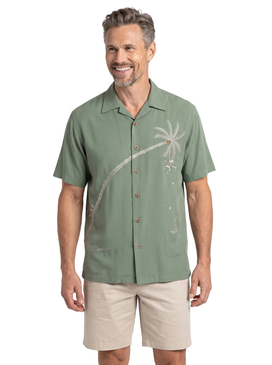 Going Coconuts Polynosic Camp Shirt by Bamboo Cay