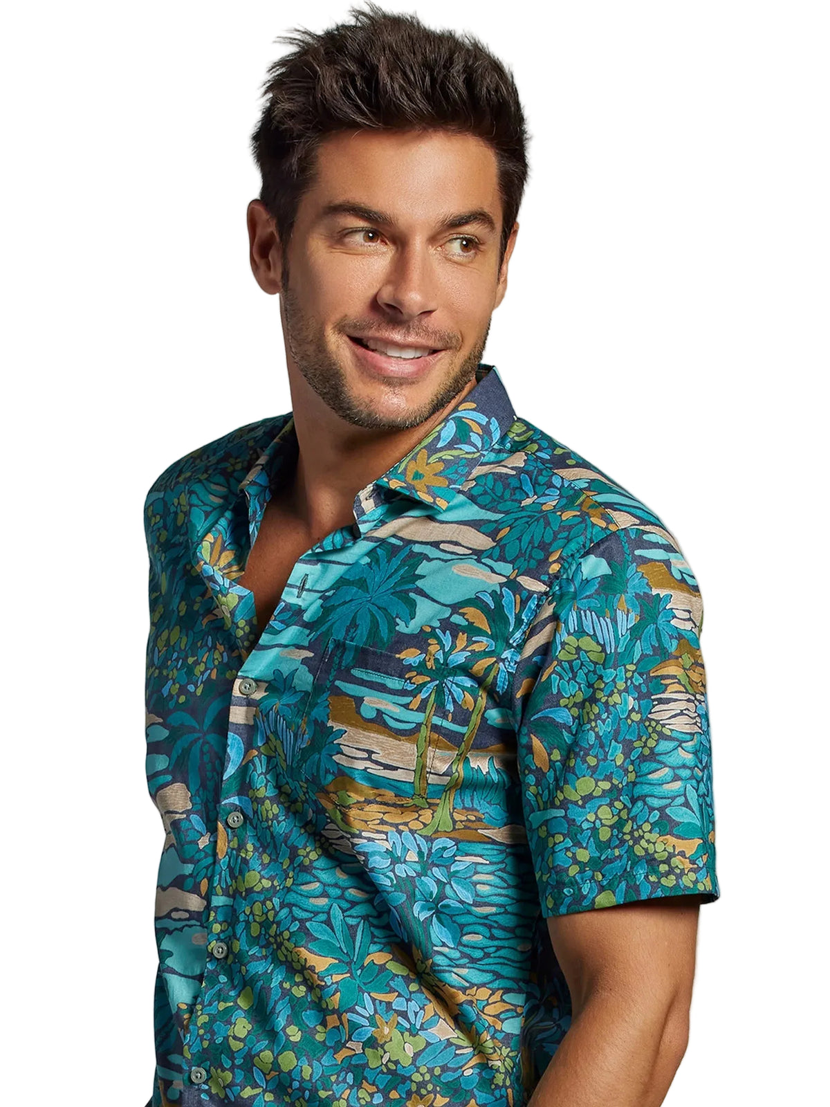 Opalescent Cotton Lawn Shirt by Tori Richard