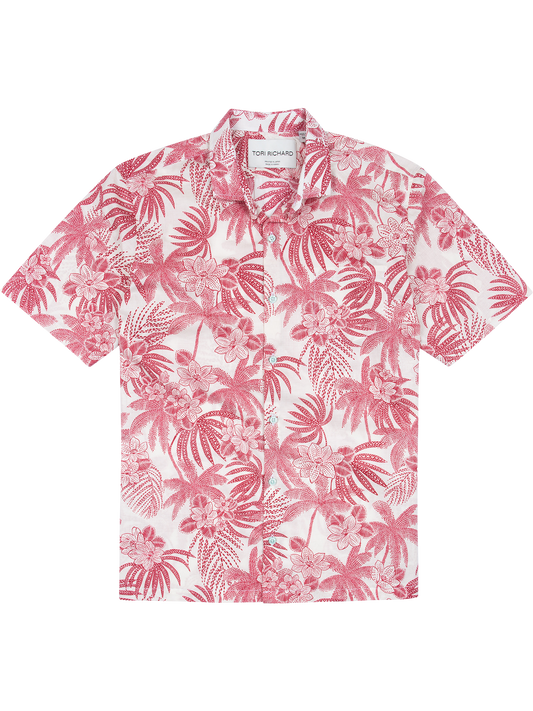 Tropic Code Cotton Lawn Shirt by Tori Richard