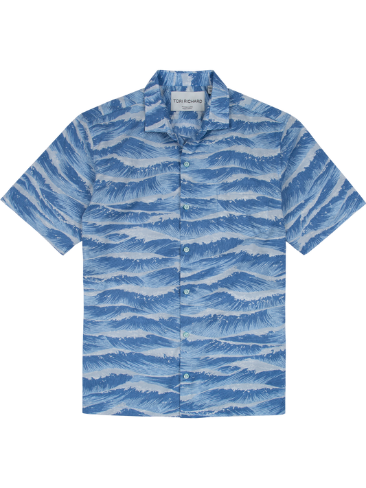 Sea Straight Cotton Lawn Shirt by Tori Richard