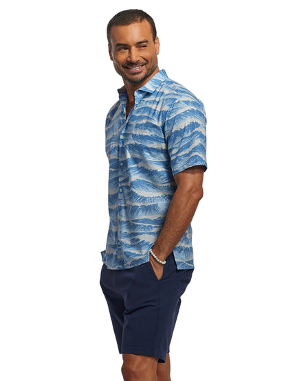 Sea Straight Cotton Lawn Shirt by Tori Richard