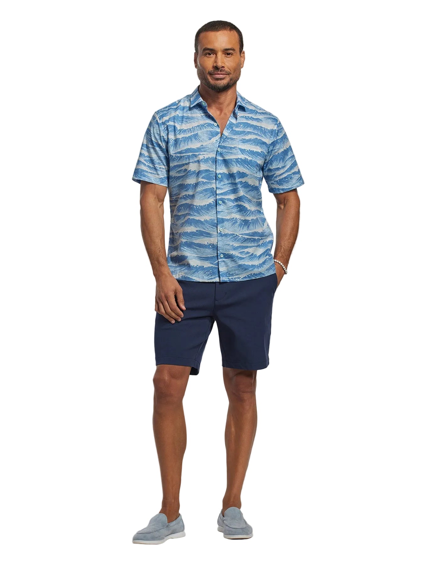Sea Straight Cotton Lawn Shirt by Tori Richard
