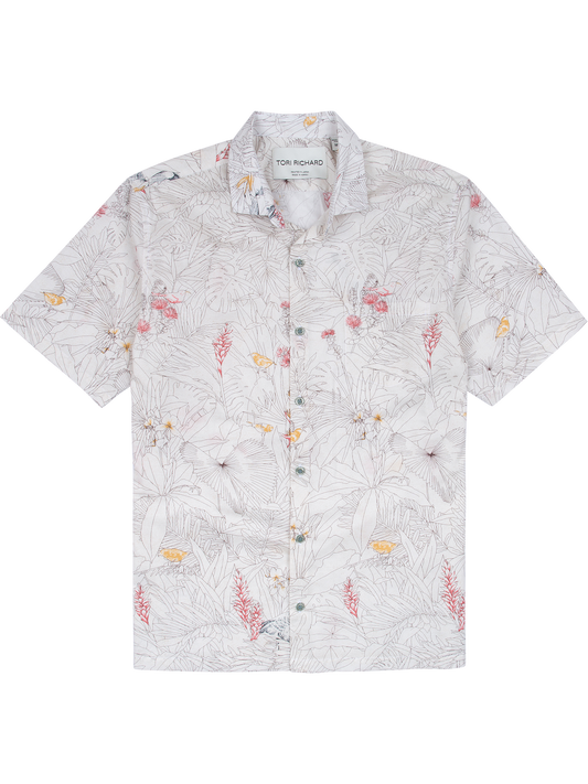 Manu Garden Cotton Lawn Shirt by Tori Richard