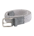 Stretch Nylon Suede Tabbed Belt - ES by Emilio Scotti- Grey Multi