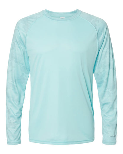 Cayman Camo Color Block Long Sleeve Performance Shirt by Paragon