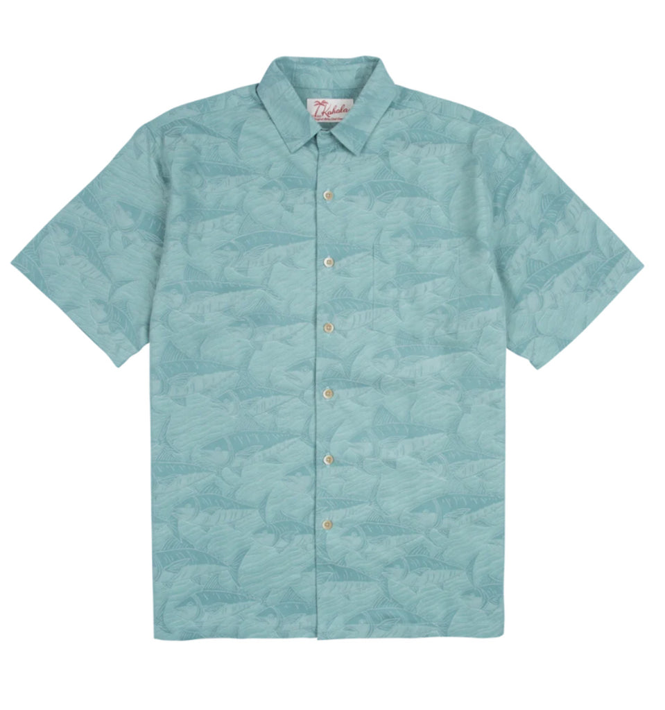 Ahi Run Jacquard Hawaiian Shirt by Kahala