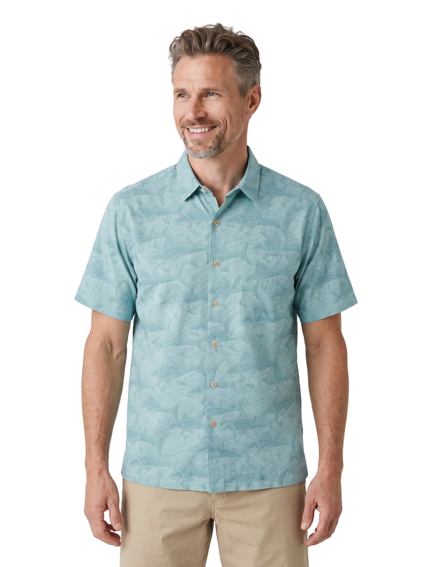 Ahi Run Jacquard Hawaiian Shirt by Kahala