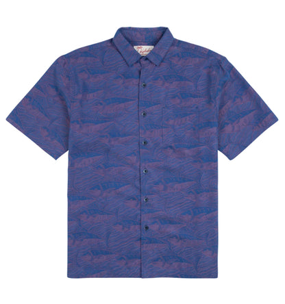 Ahi Run Jacquard Hawaiian Shirt by Kahala