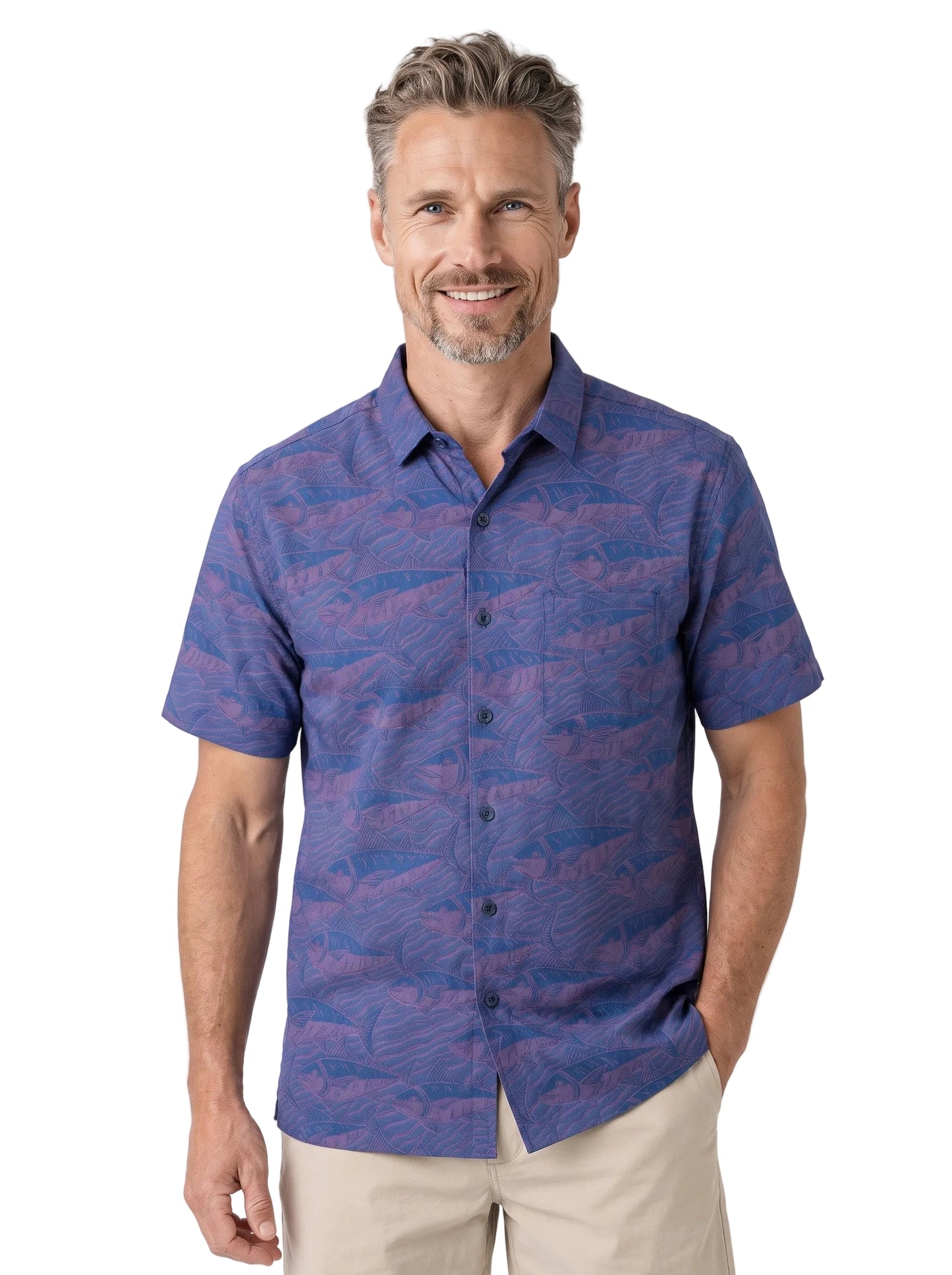 Ahi Run Jacquard Hawaiian Shirt by Kahala