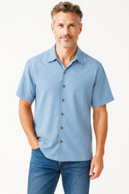 All Over Cocktail Embroidered Polynosic Camp Shirt by Bamboo Cay