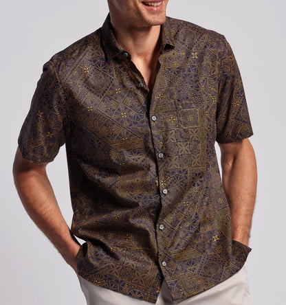 Aragonite Cotton Lawn Shirt by Tori Richard
