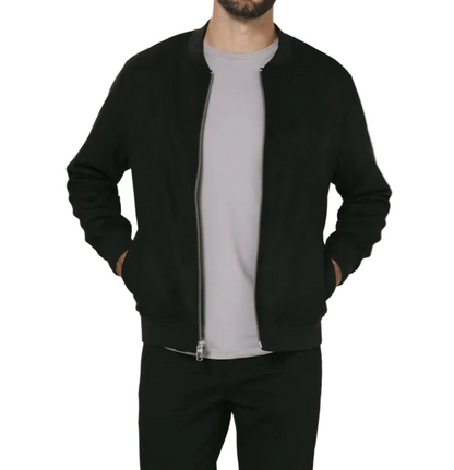 Evolution Suede Bomber Jacket by 7 Diamonds
