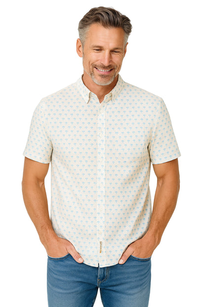 Fins Out Palms Performance Print Shirt by Bluefin