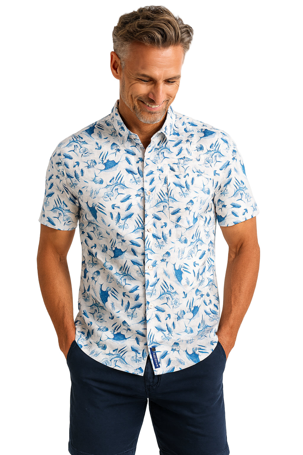 Sea Shoal Performance Print Shirt by Bluefin