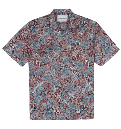 Batik Doodle Cotton Lawn Shirt by Tori Richard