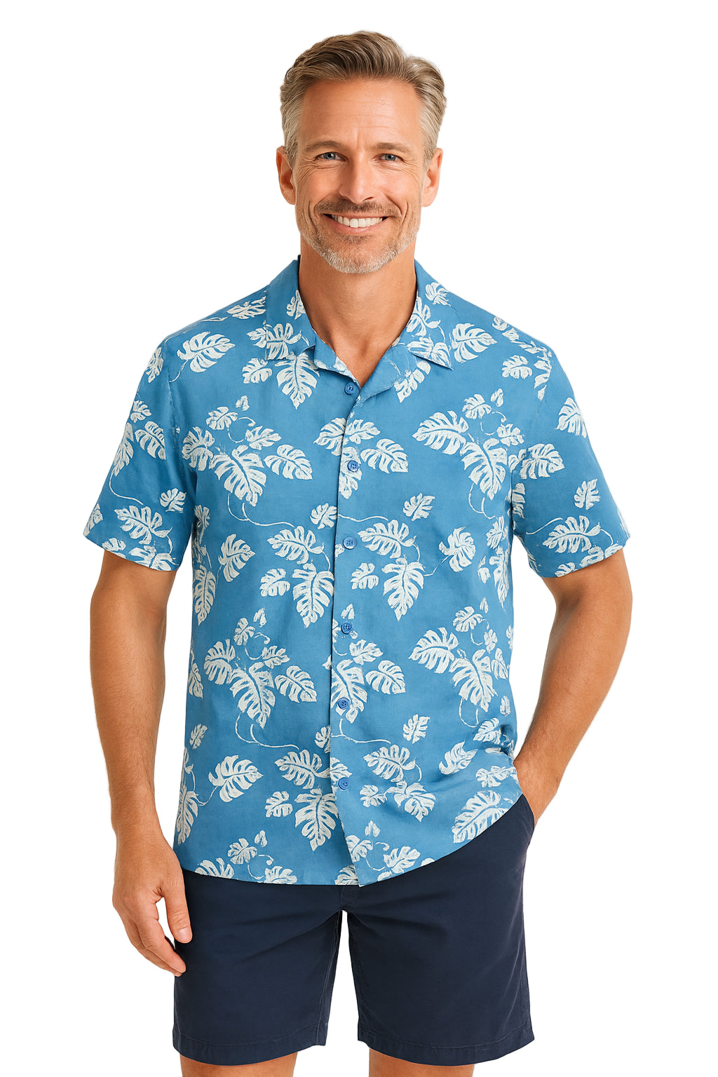 Batik Leaves Print Shirt by Weekender