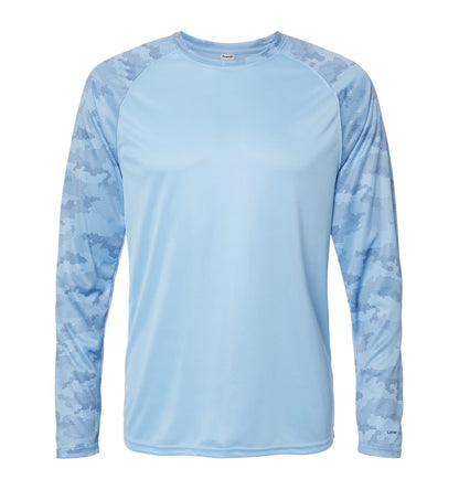 Cayman Camo Color Block Long Sleeve Performance Shirt by Paragon