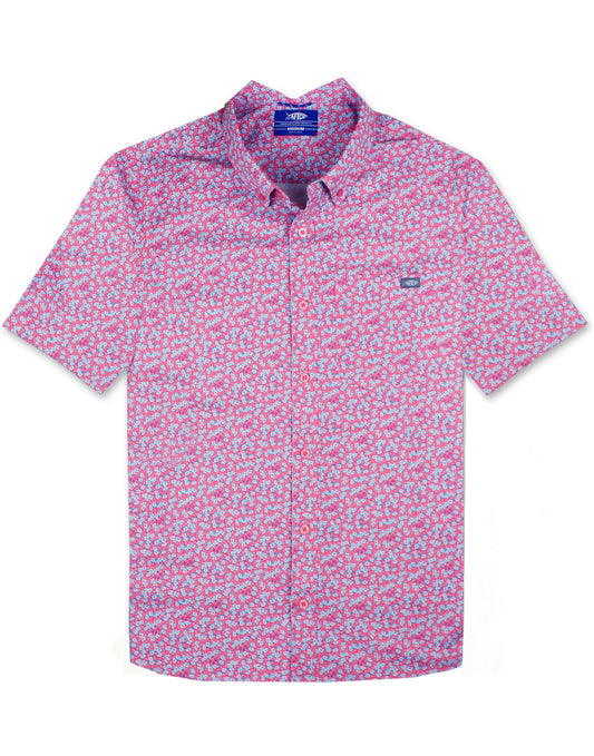 Boatbar Short Sleeve Shirt by Aftco - Fathom