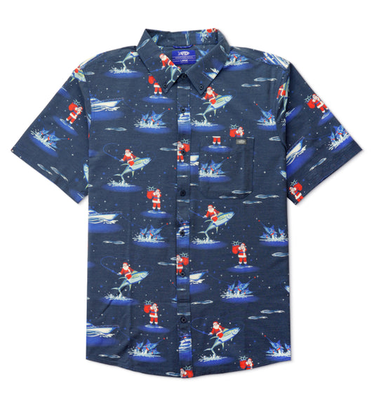 Boatbar Christmas Edition Short Sleeve Shirt by Aftco