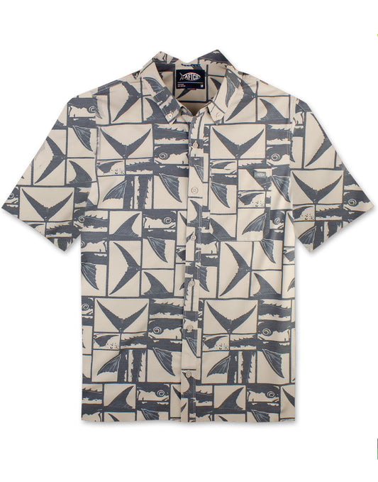 Boatbar Collage Short Sleeve Shirt by Aftco