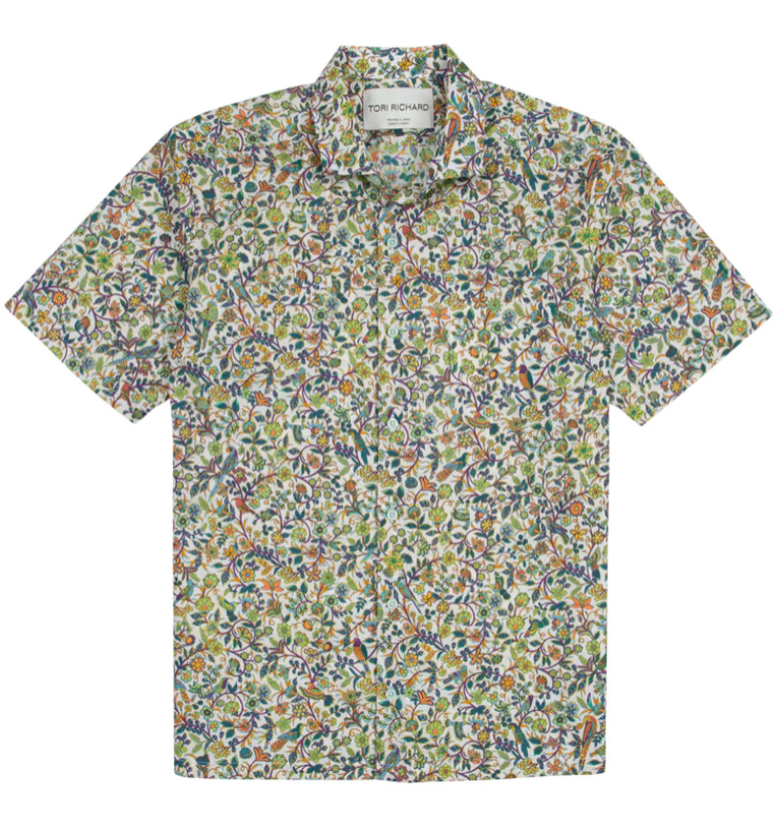 Book of Birds Cotton Lawn Shirt by Tori Richard