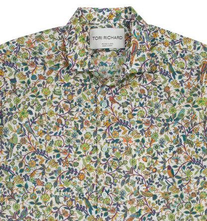 Book of Birds Cotton Lawn Shirt by Tori Richard