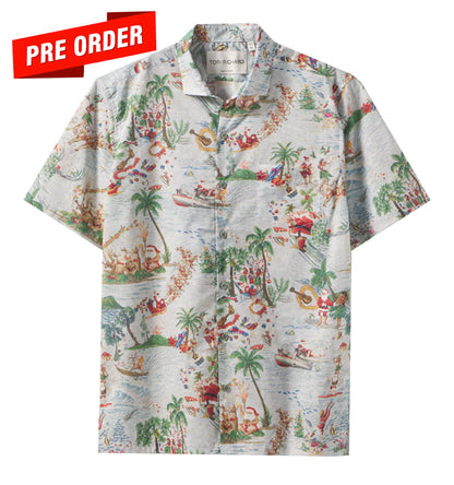 Boxing Day Christmas Aloha Shirt by Tori Richard