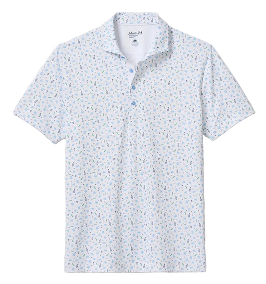 Burgers N Beers Performance Mesh Polo by Johnnie-O