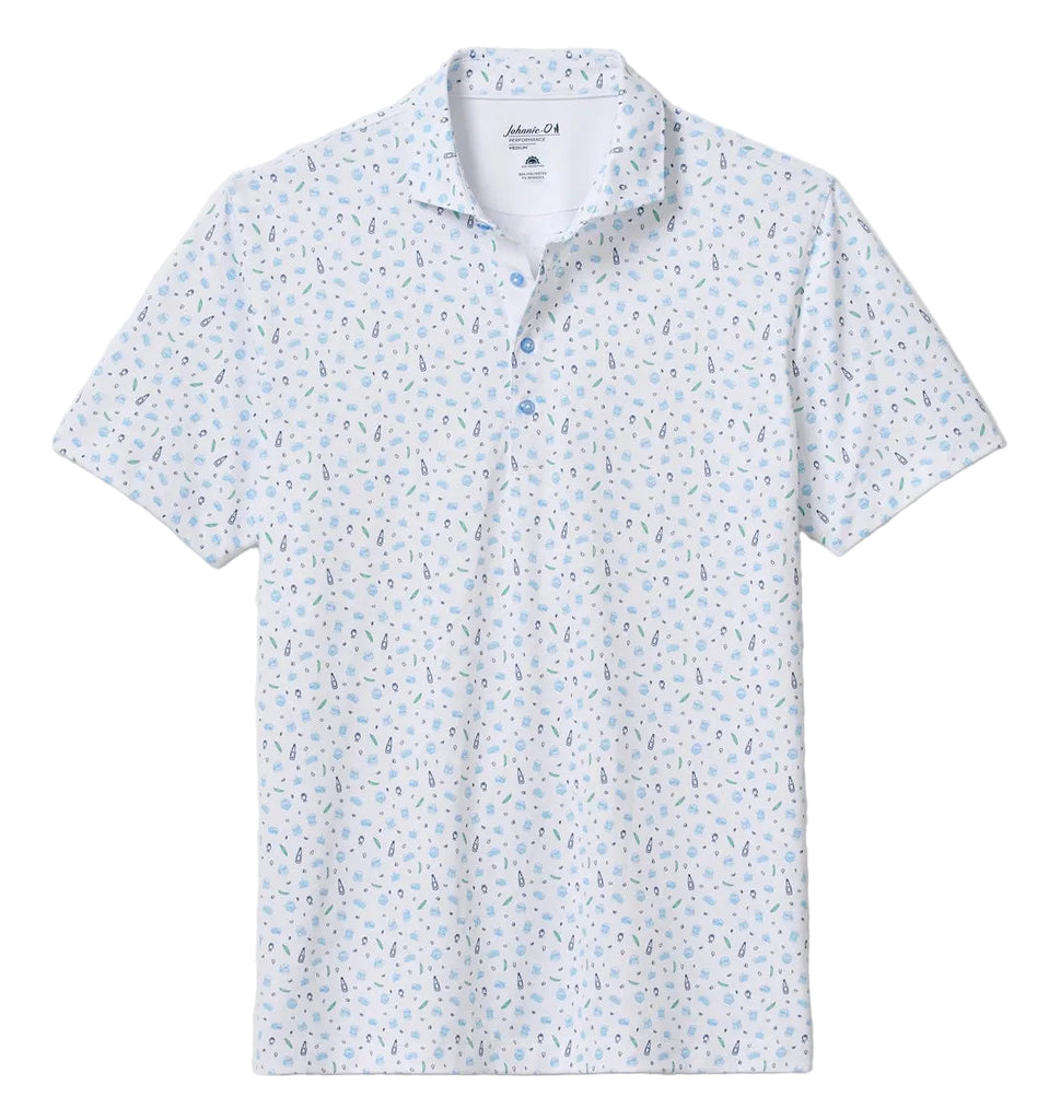 Burgers N Beers Performance Mesh Polo by Johnnie-O