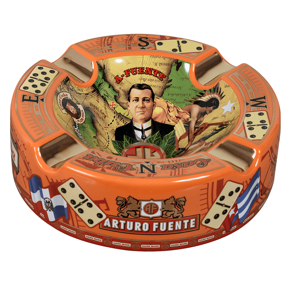 Arturo Fuente Round Ceramic "Casa Cuba" Cigar Ashtray