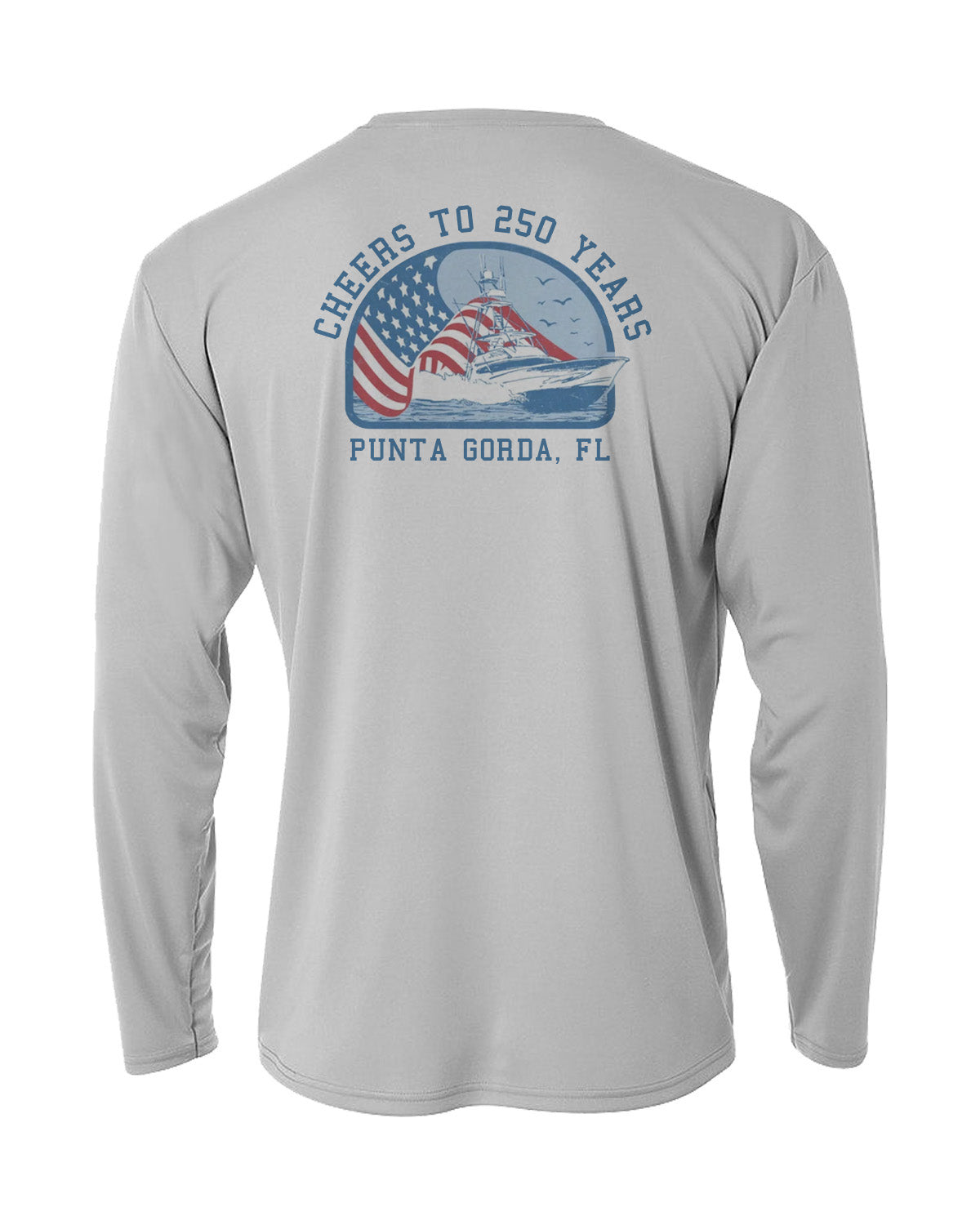 Punta Gorda Cheers to 250 Years Long Sleeve Sun Protection Shirt